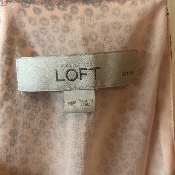 ⭐️HP Loft pink peplum racer back tank - Picture 5 of 5